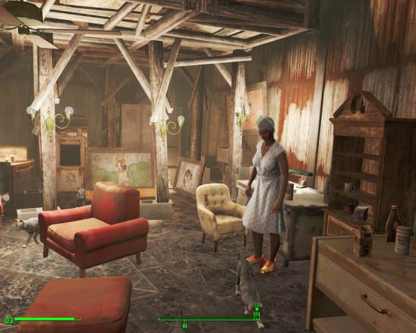 Кошки в Fallout 4: дом Хоторна