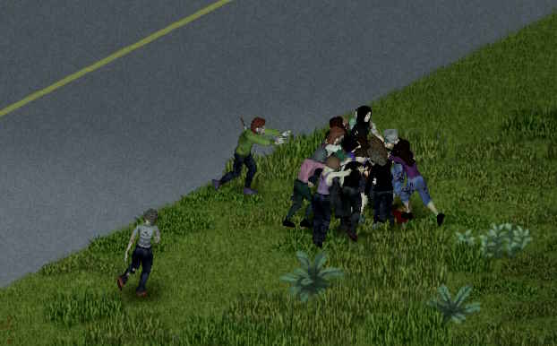 Смерть от зомби в Project Zomboid